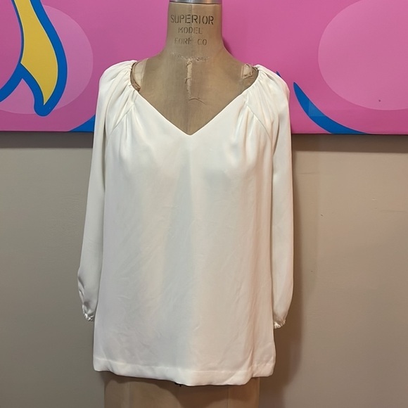 Trina Turk White Polyester Blouse - Picture 2 of 8